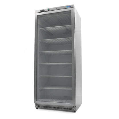 Vrieskast - 600 L - Rvs - met Glazen Deur