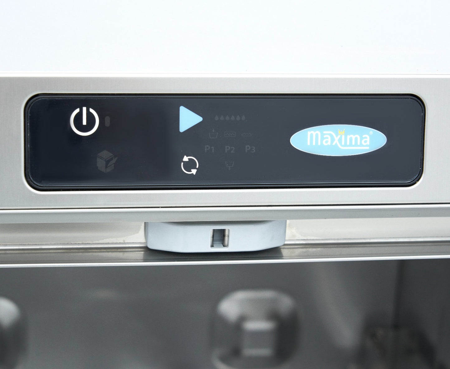 Horeca Vaatwasser - 50 x 50 cm - met Afvoer-, Glansspoel- en Zeeppomp - Digitaal Display - 230V