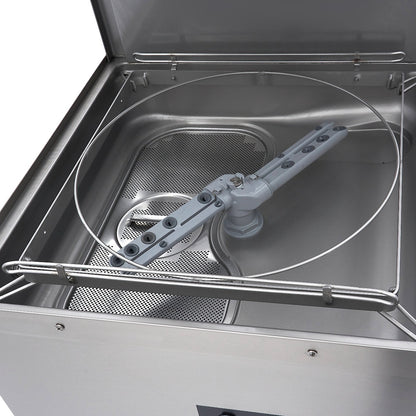 Doorschuifvaatwasser - 50 x 50 cm - met Afvoer-, Glansspoel- en Zeeppomp – 400V
