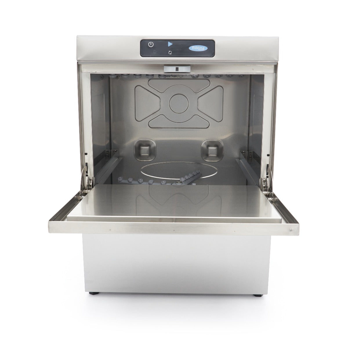 Horeca Vaatwasser - 50 x 50 cm - met Afvoer-, Glansspoel- en Zeeppomp - Digitaal Display - 230V