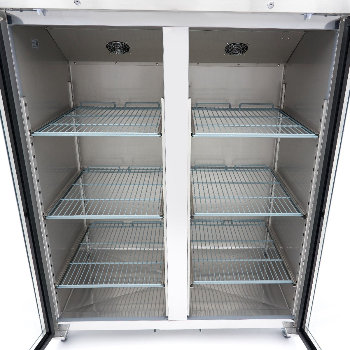 Koelkast - 1200 L - 6 Verstelbare Roosters (2/1 GN) - Rvs - met Glazen Deur