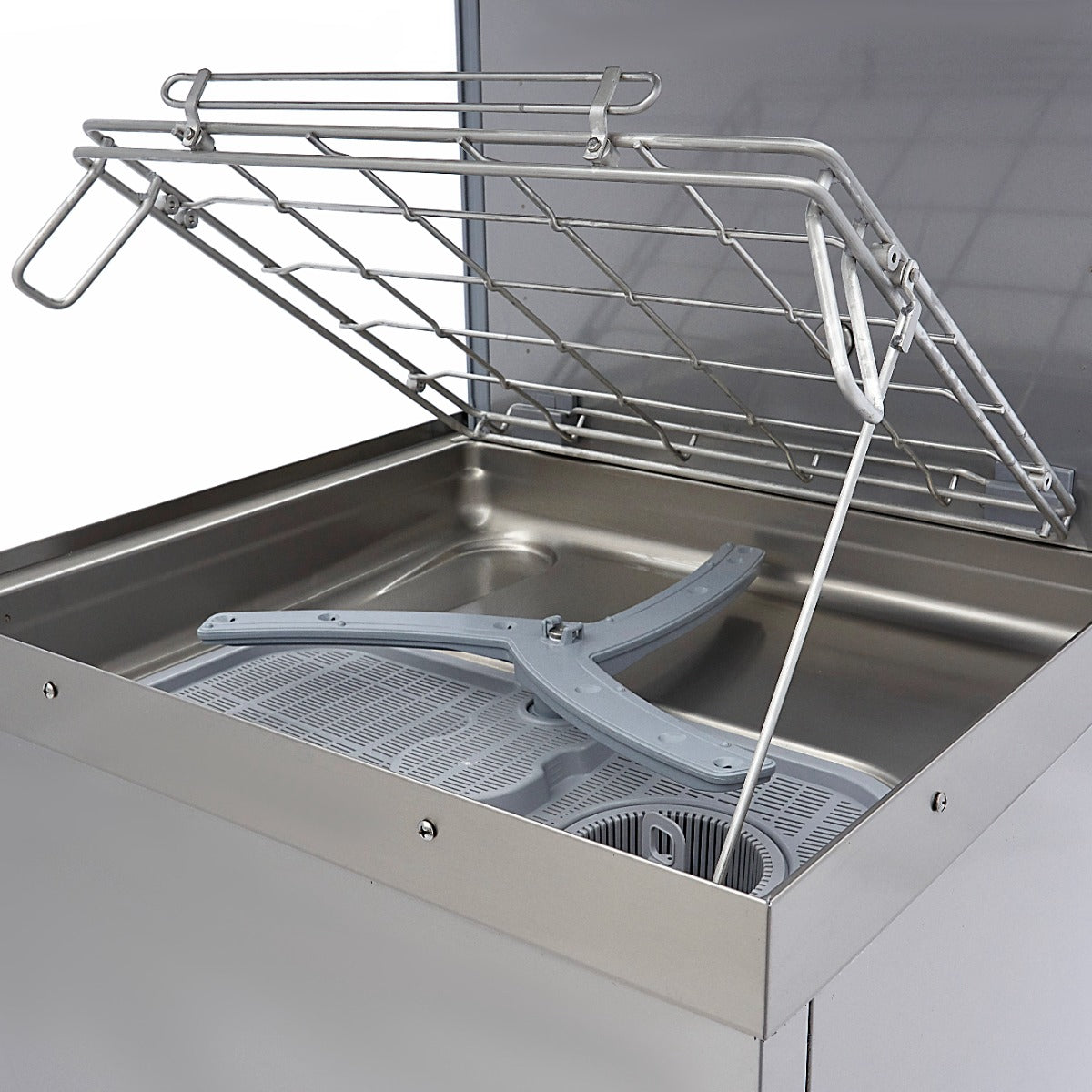 Doorschuifvaatwasser - 50 x 60 cm - met Glansspoel- en Zeeppomp – 400V