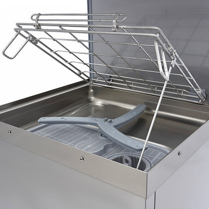 Doorschuifvaatwasser - 50 x 60 cm - met Glansspoel- en Zeeppomp – 400V