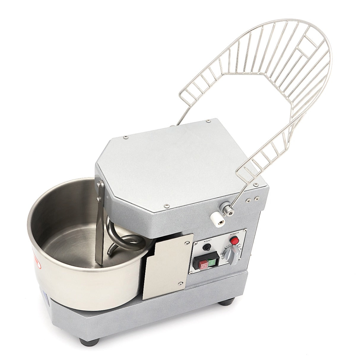 Spiraalkneder - 8 L - 4,5 Kg Deeg - Zilvergrijs