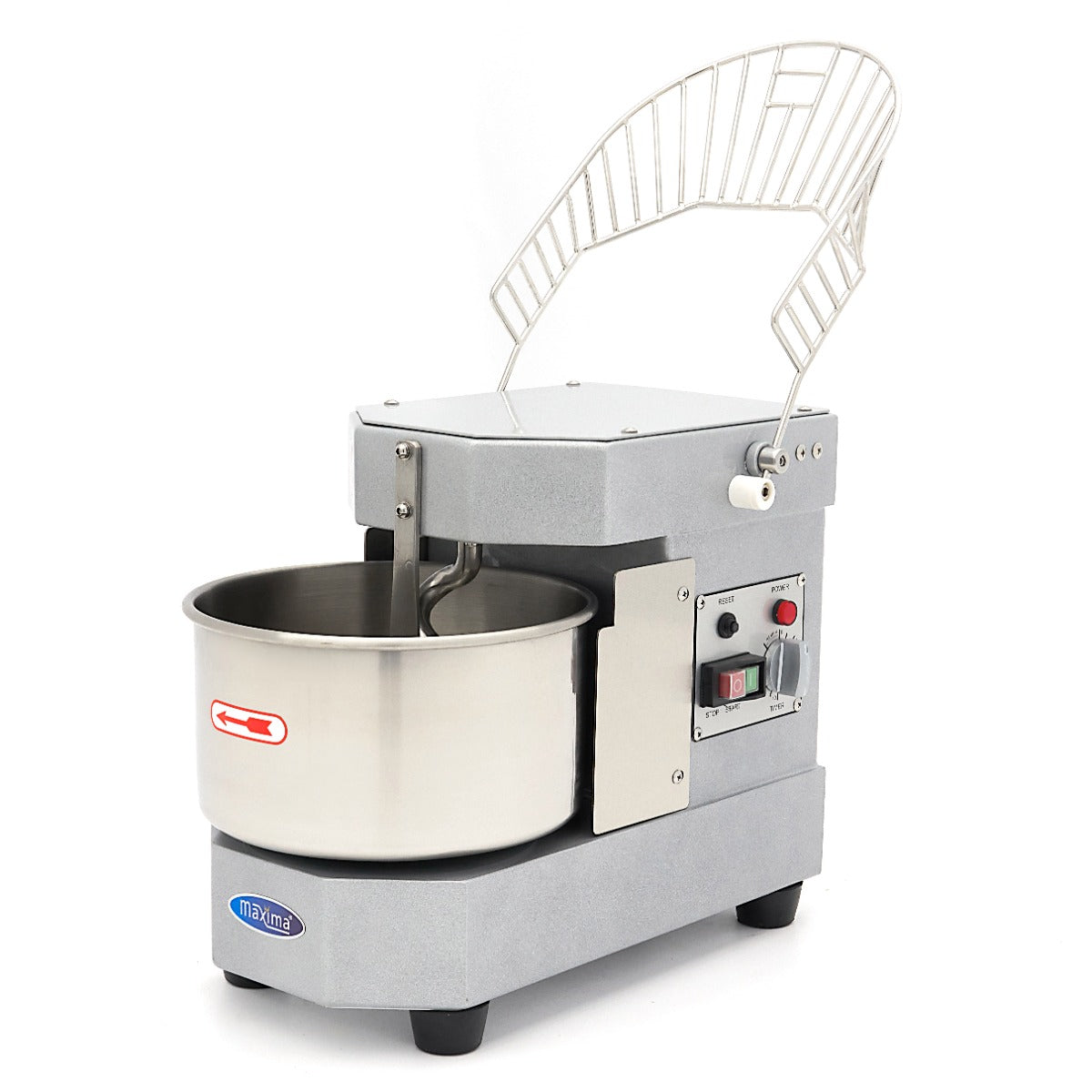 Spiraalkneder - 8 L - 4,5 Kg Deeg - Zilvergrijs