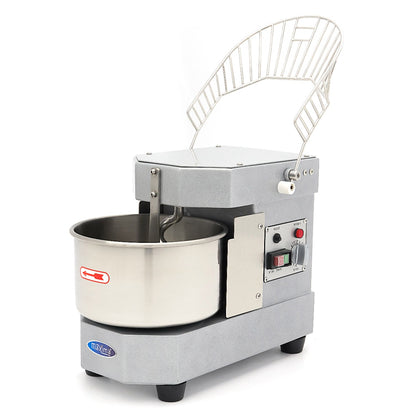 Spiraalkneder - 8 L - 4,5 Kg Deeg - Zilvergrijs