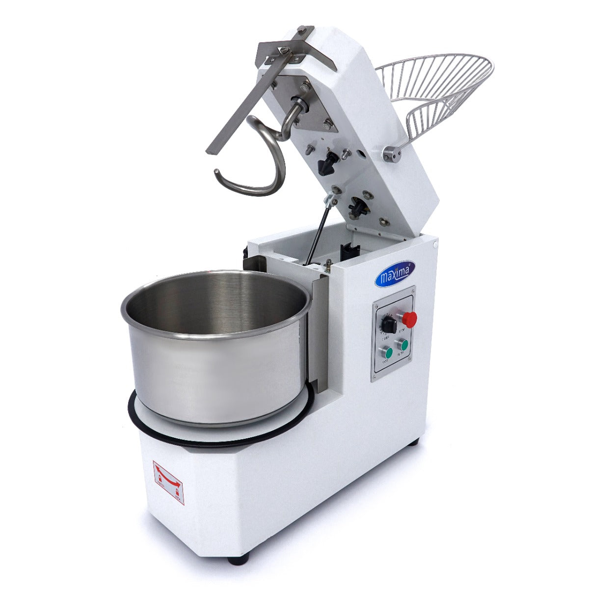 Spiraalkneder - 20 L - 12 Kg Deeg - 2 Snelheden - Uitneembare Kom