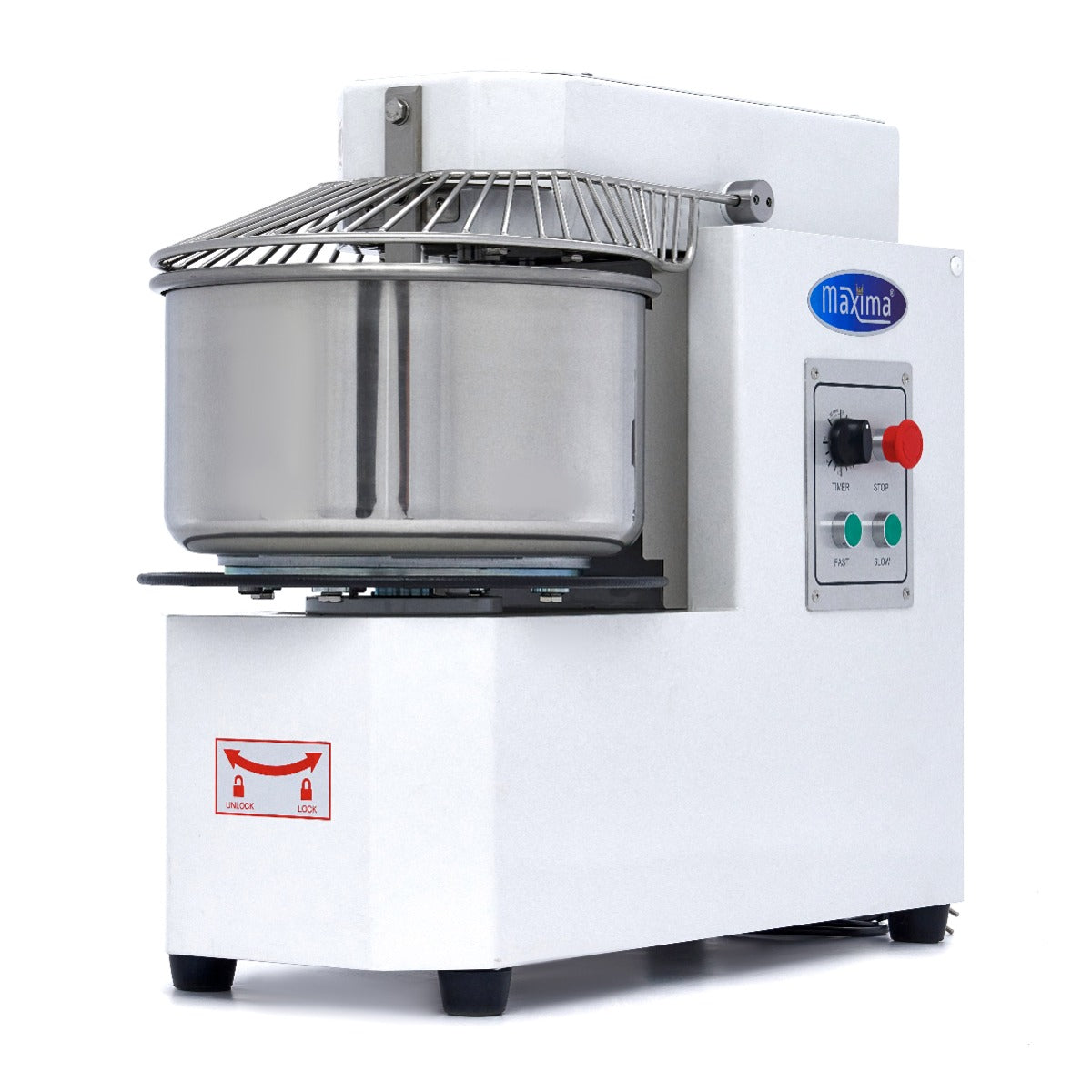 Spiraalkneder - 30 L - 18 Kg Deeg - 2 Snelheden - Uitneembare Kom