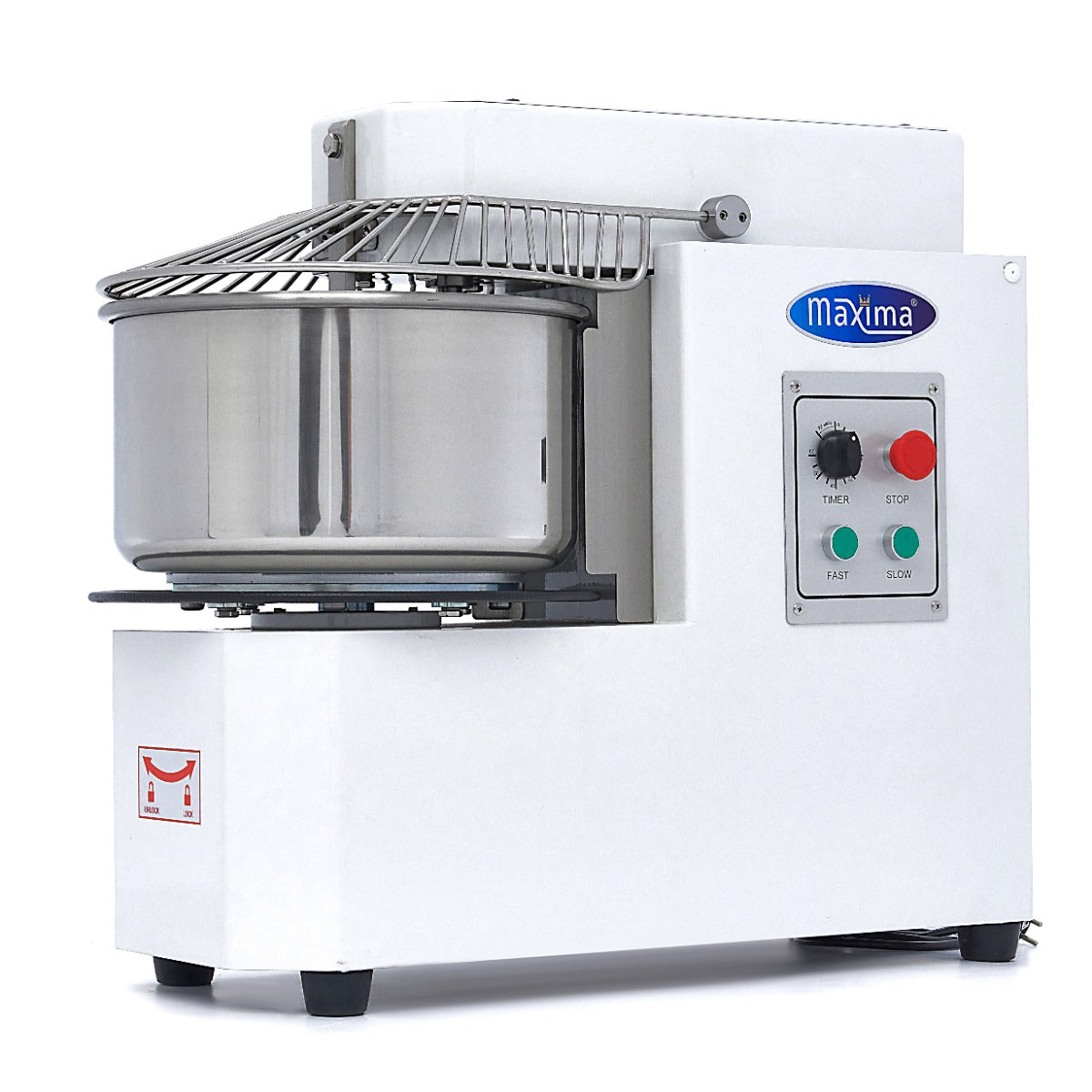 Spiraalkneder - 20 L - 12 Kg Deeg - 2 Snelheden - Uitneembare Kom