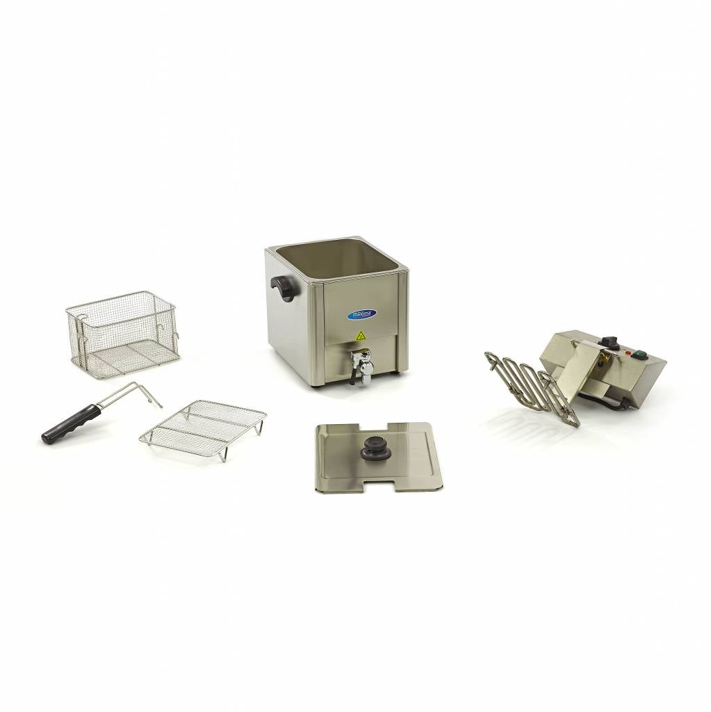 Frituurpan - 8 L - 1 Mand - met Tapkraan