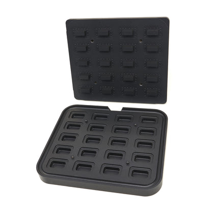 Tartelette Vorm - Rechthoek - 64x41/45x22 mm - 20 stuks