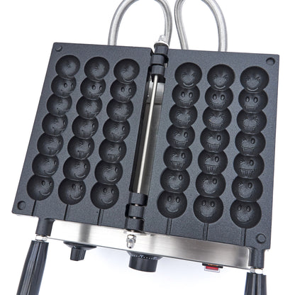 Wafelijzer - 3 Stuks - Lolly Emoji Wafel