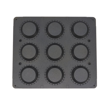 Tartelette Vorm - Rond - 89/65 mm - 9 stuks