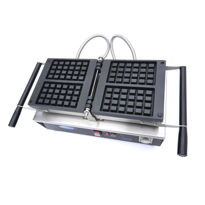 Wafelijzer - 2 Stuks - Brusselse Wafel - Draaibaar - Digitaal