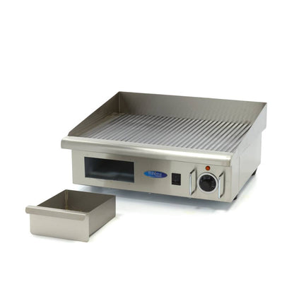 Grillplaat - Gegroefd - 55 cm - incl. Opvangbak