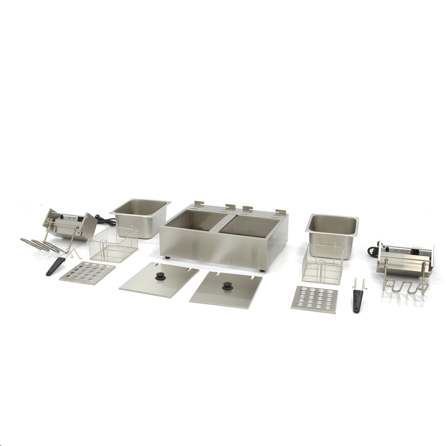 Frituurpan - 2x 6 L - 2 Manden - tot 2,4 Kg Frites