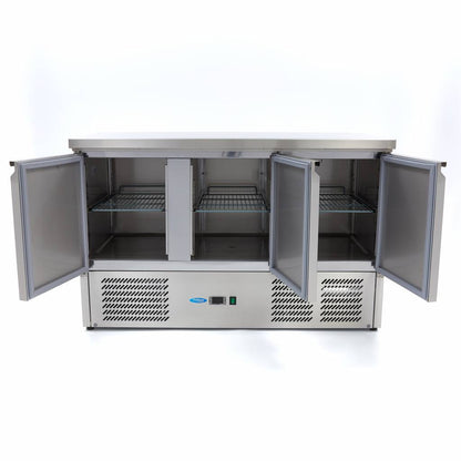 Koelwerkbank - 137 cm - 3 Deuren
