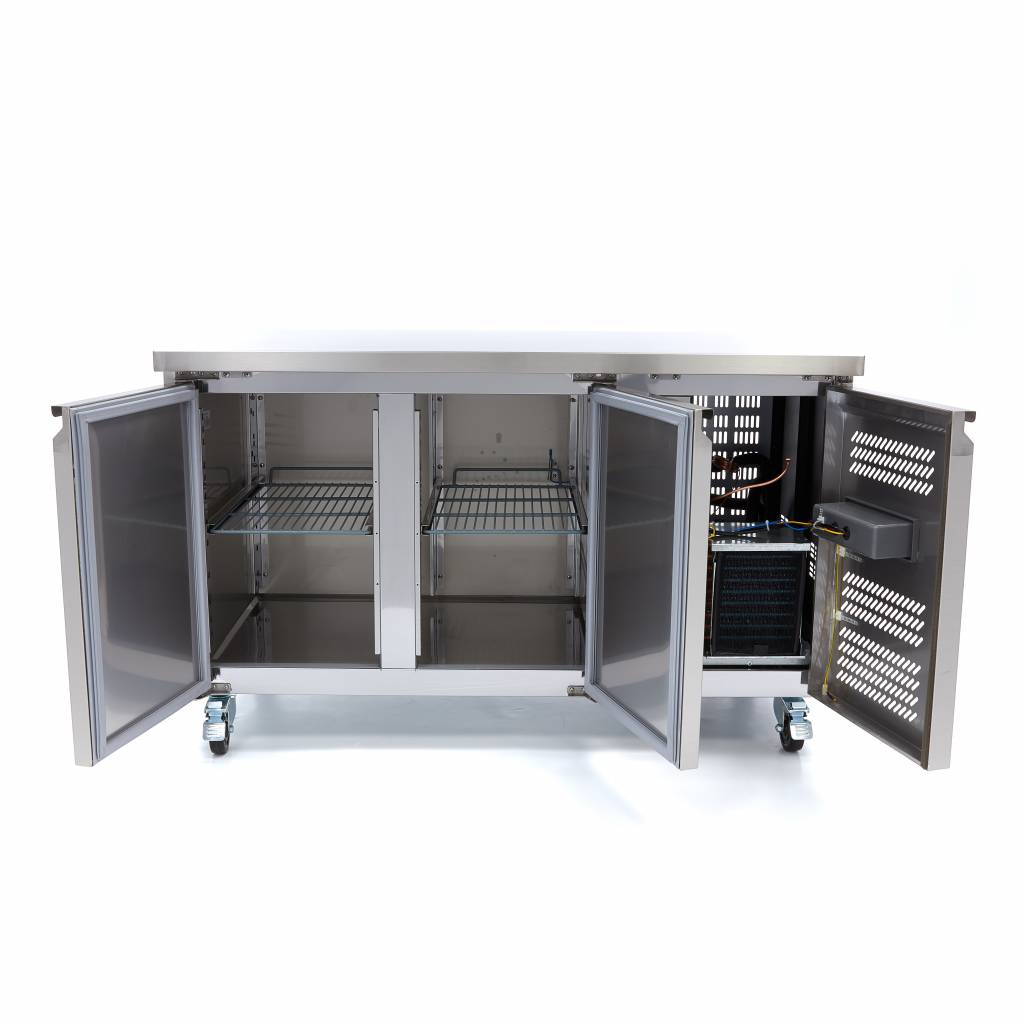 Vrieswerkbank - 136 cm - 2 Deuren