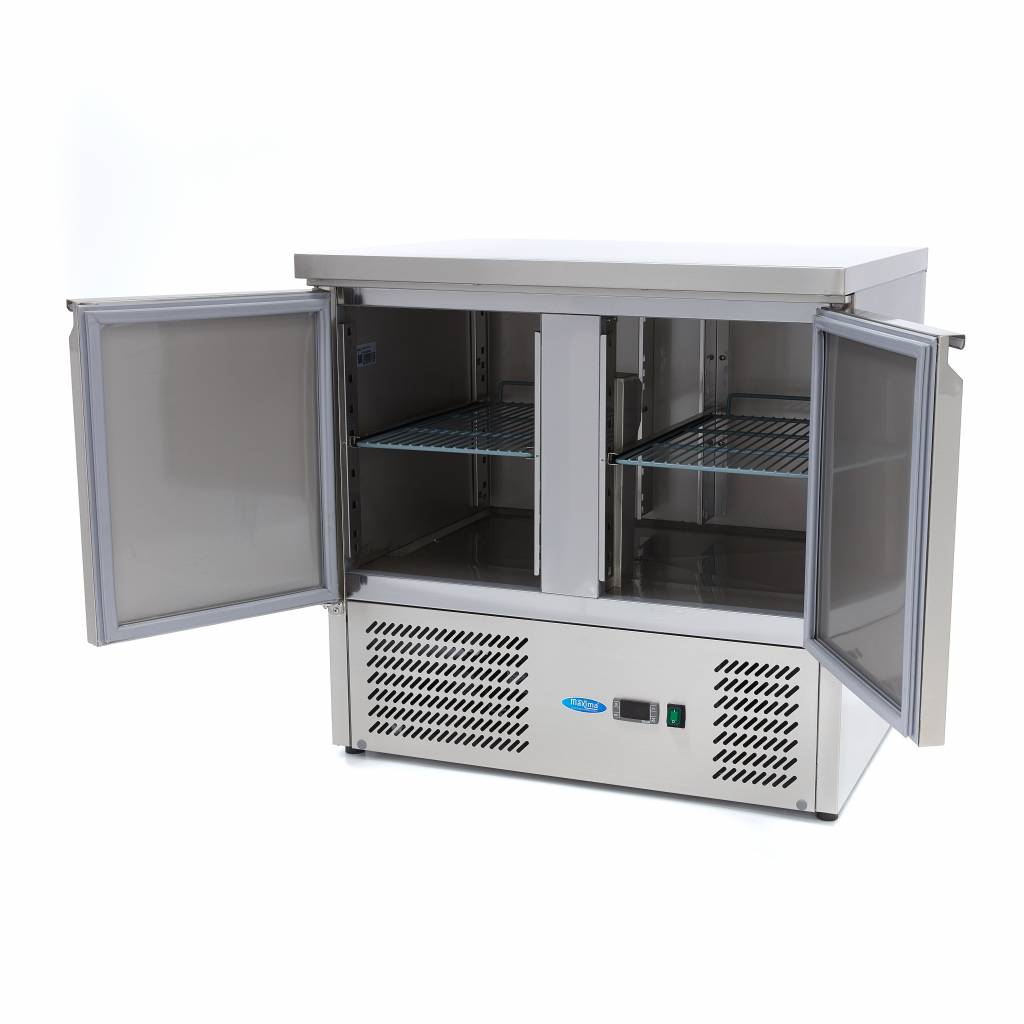 Koelwerkbank - 90 cm - 2 Deuren