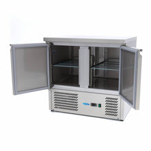 Koelwerkbank - 90 cm - 2 Deuren
