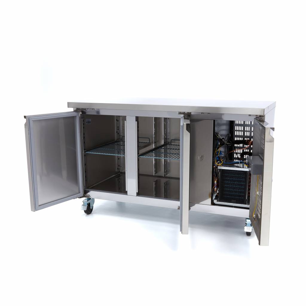Koelwerkbank - 136 cm - 2 Deuren