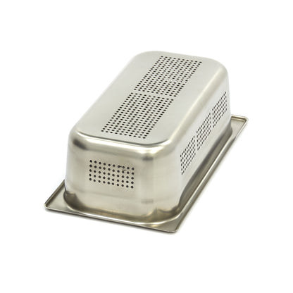 Gastronorm Bak - 1/3 GN - 10 cm Diep - RVS - Geperforeerd
