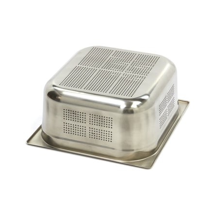 Gastronorm Bak - 2/3 GN - 15 cm Diep - RVS - Geperforeerd