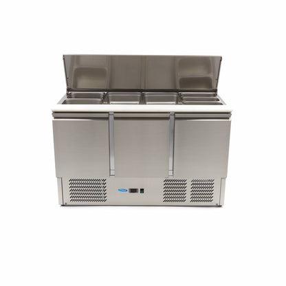 Saladette - 400 L - 137 cm - 3 Deuren - incl. Snijplank
